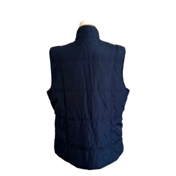 Jason Maxwell Navy Blue Toggle Zipper Closure Sleeveless Vest Coat Size XL NEW - Picture 4 of 12